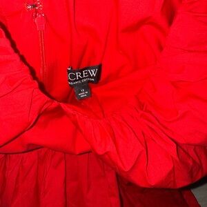 J. Crew Red Midi Dress
